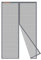 Risareyi Magnet Fliegengitter Balkontür Ohne Bohren 130x220cm, Grau Verstärkt Fiberglas Fliegengitter Tür Magnet Moskitonetz Tür Insektenschutz Balkontür für Haustür Terrassentür