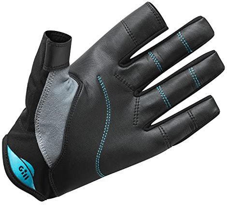 Gill Championship Sailing Gloves - Long Finger with exposed index and thumb - Dura-Grip Fabric, 50+ UV Sun Protection & Water Repellent