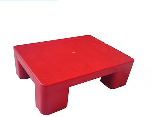 HJLKDYM Kunststoffpaletten, Atmungsaktive Gitterrost-Belüftungspaletten Lagerregale Aus Polyethylen Für Schränke Lagerhäuser Fabrik Werkstatt (Farbe : Rosso, Größe : 400x400x120mm)