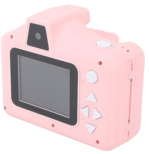 Fotocamera a Stampa Istantanea per Bambini, Doppio Obiettivo Anteriore Posteriore, Mini Fotocamera Digitale SLR per Bambini per Bambini con 1080P, Fotografia e Registrazione con