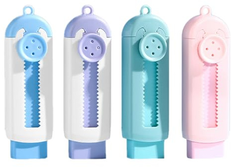 JRYXDS 4 PCS Gomma Da Cancellare Retrattile, Simpatiche a Forma Kawaii per Studenti - 4 Colori