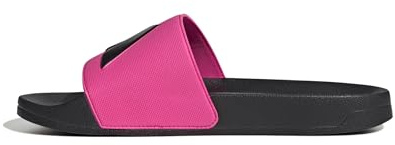 adidas Unisex-Adult Adilette Shower Slide Sandal, Shock Pink/Black/Black, 19 Women/18 Men
