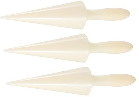 Cabilock Rollo De 3 Piezas Cono de helado gofre de conos de helado mini gofrera máquina de cono de gofres ice cream mold molde de cono de gofre fabricante de conos de gofres abdominales