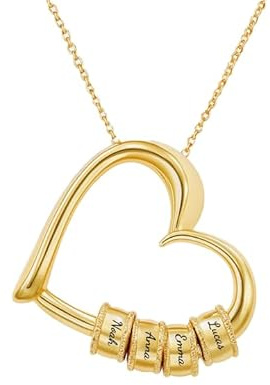 Cadeau Plus Collier Personnalisé - Maman Mamie Cœur Avec Prénom - Collier personnalisé prénom, colliers femme maman, bijoux personnalisé femme, cadeaux mamie personnalisable (Modèle #1)