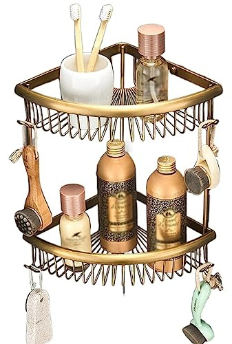 AMULONG Mensola da Doccia Scaffale Per Doccia Ad Angolo Per Portaoggetti Per Bagno A Parete Per Dormitorio Da Cucina Accessori da Bagno o Cucina(F)