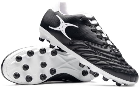 Gilbert Sidestep Icon MSX Moulded Stud Firm Ground Rugby Boots - Black