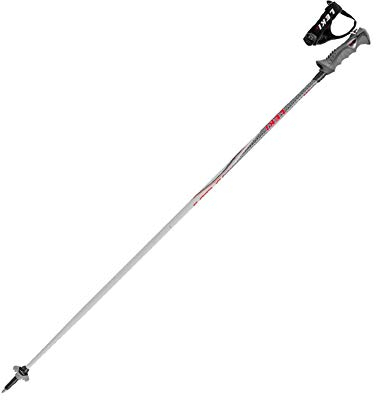 LEKI 135 - Bastone da Sci Unisex, per Adulti e Bambini, Colore: Grigio Chiaro, Nero, Bianco, Rosso, 135