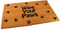 Black Ginger Large, Thick, Decorative, Patterned Coir Door Mats with Nature Designs (Wipe Your Paws)