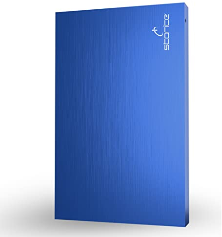 Storite Disque Dur Externe Portable USB 2.0 1To, Stockage de Sauvegarde, Transfert de données Rapide, Disque Dur Compatible avec Mac/Ordinateur Portable/Ordinateur de Bureau (Bleu)