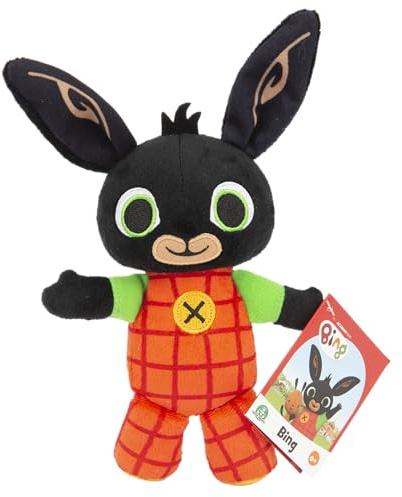 Giochi Preziosi - Bing Peluche 20CM, Pupazzo Morbido e Imbottito, Peluche Neonati e Bambini da 0 Mesi+, Tessuto Colorato e Soffice