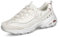 Skechers Damen Sneakers, Weißer Duraleather Lavendelbesatz, 36.5 EU