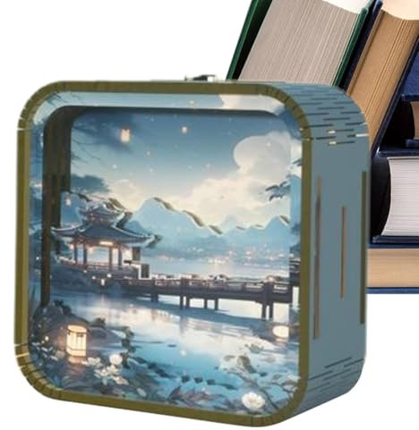 Puzzle in legno illuminato, Kit artigianale lampada da tavolo a LED, Lampada novità per donne e bambini, Lampada puzzle in legno, Kit artigianale lampada a LED per casa, Lampada da tavolo puzzle