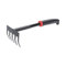 Garden Hand Tool Hand Rake, Hand Garden Rake, Garden Tools,Rake for Gardening, Garden Rakes for Lawns, Carbon Steel Mini Hand Cultivator Grass Leaf Rake Gardening Tools