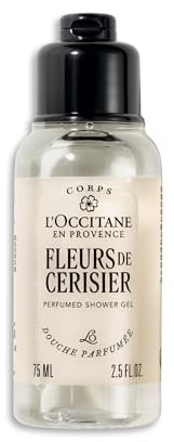 L'OCCITANE - Gel de ducha espumoso y suave Flores de cerezo - 75 ml - Fabricado en Francia