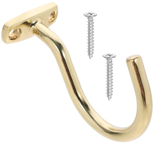 UKCOCO Metal Snooker Table Hook with Screws, Replaceable Wear-resistant Billiard Cue Rack Hook for Pool Cue and Triangle Rack, Snooker Accessory for Full-size Pool Tables