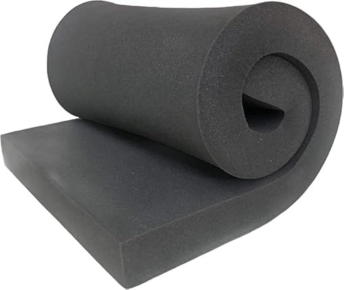 TMAPRUVG 35D High Density Foam Sheet Upholstery Pad Replacement Mattress Padding,80/100/120/180/200cm Extra Large Rectangle Foam Board,Sponge Seat Cushion Suitable Bench/Sofa (8cm thick,180X50CM)