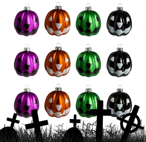 Halloween Dekorationsbollar Gulliga pumpaprydnader