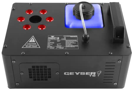 CHAUVET DJ – Geyser T6 Vertical Fog Machine | Pyrotechnic Style Fog Effect Without Toxic Chemicals or CO2 | Wireless and Timer Remote Control | Compact Design for Mobile Applications