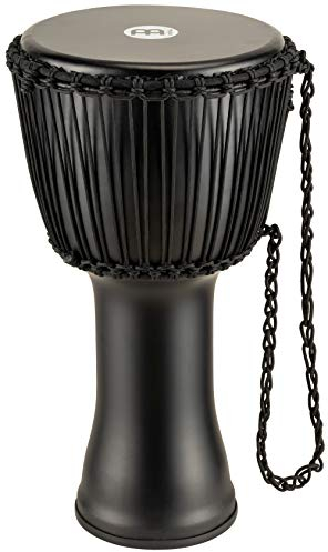 Meinl Percussion Rope Travel Djembe - Große Handtrommel - Mit Ziegenfell - Durchmesser 12 Zoll - Kunststoff, Mehrfarbig (PADJ4-L-G)