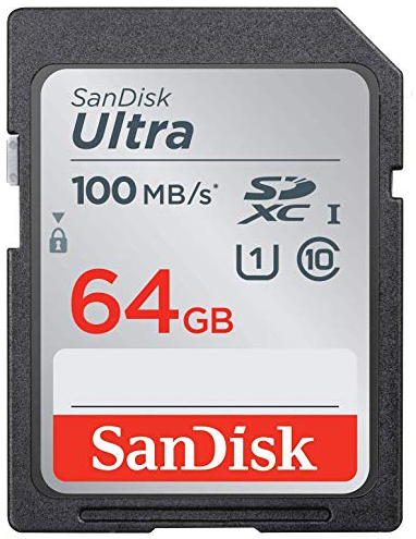 SanDisk SDSDUNR-064G-GN6IN Ultra 64 GB SDXC Memory Card up to 100MB/s, Class 10 UHS-I