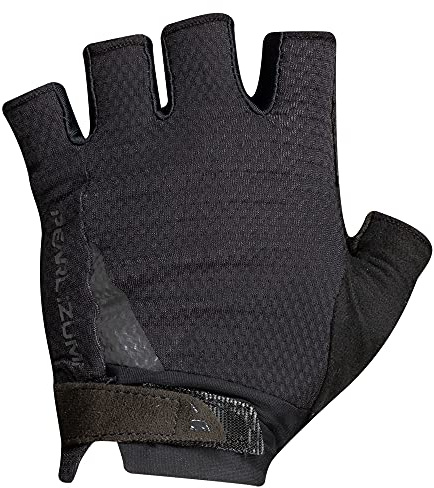 PEARL IZUMI Women's Cycling Gloves, Breathable & Durable Grip, Elite Gel, Palm Padding with Reflective Safety Elements, Black, Medium