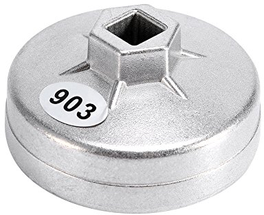 Flöten Ölfilterschlüssel für Mercedes Audi Porsche Mazda Renault, Ölfilterschlüssel 74 mm, Auto Ölfilterschlüssel Aluminium Ölfilterschlüssel Steckschlüsselentferner