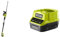 Ryobi ONE+ 18V OPT1845 Cordless Pole Hedge Trimmer, 45cm Blade (Body Only) & RC18120 18V ONE+ Compact Charger