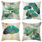 TIANLIN 4er Set Kissenbezüge 45x45 cm, Mandelfrühling Muster, Modernes Design, Peach-Skin Stoff, Ideal für Schlafzimmer, Sofa, Bett, Garten