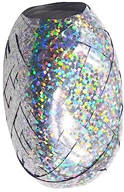 jojofuny 6stücke Ballonband Ballonverschluss Ballonschnur Geschenkband Geschenkband Glänzendes Band Metallisches Band Bastelband Zum Verpacken Von Geschenken Silber