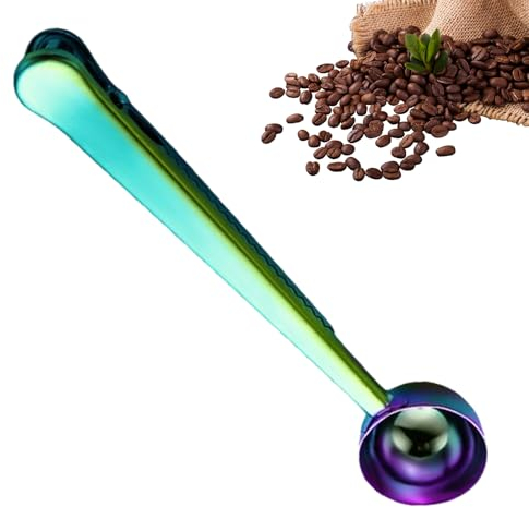 TAOLE Cuillère Doseuse À Café en Acier Inoxydable, 15ml Cuillere Doseuse Gramme Cuillère À Café Cuillère À Mesurer pour en Grains Thé Poudre De ProtéIne, Cuillere Doseuse