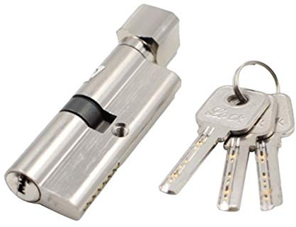 Bombin Cerradura,Bombin Cerradura Seguridad Cerradura De La Puerta Del Cilindro Antirrobo Entrada De Metal Cerradura De La Puerta Con 3 Llaves (Size : 2pcs S)