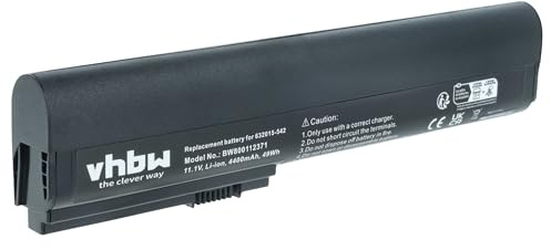 vhbw batteria sostituisce HP 632421-001, 632419-001, 632417-001, 632017-241, 632016-542 per notebook (4400mAh, 11,1V, Li-Ion)