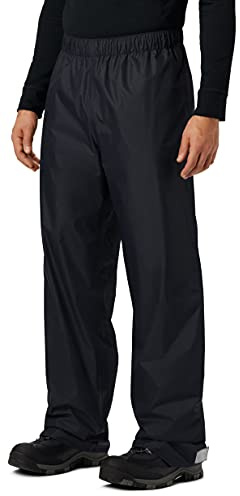 KOUDYEN Pantalones Lluvia Impermeable Hombre Ligero Transpirable Pantalones Trekking Ciclismo Moto Hombre Aire Libre YK5415M-Black1-M