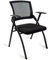 Fauteuil à tablette moderne avec roulettes, idéal pour les salles d'attente et les zones de réception au bureau à domicile. Comprend un design gigogne et empilable pour les invités avec un dossier en
