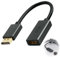 Display Port to HDMI Port Adapter, 4K@60Hz Displayport to HDMI Adapter Display Port to HDMI Adaptor DP to HDMI Adapter Male to HDMI Female Converter Adapter for PC Laptops Tablets Display Projector TV