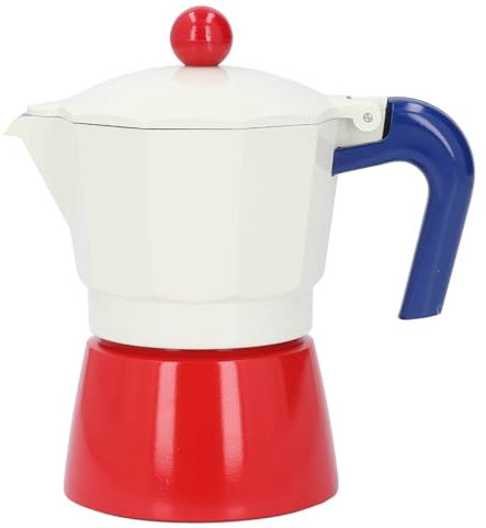 Fockety Espresso para Estufa, Moka de Aluminio de 3 Tazas de 150 Ml, Italiana Clásica, Cubana Manual, Italiana y Cubana de Moca para el Hogar