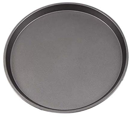 Bandeja antiadherente para hornear pizzas de 9/10/11/12 pulgadas, plato profesional que se calienta rápida y uniformemente