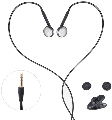 Auriculares de 3,5 mm para teléfonos móviles con cable para tabletas, teléfonos móviles, dispositivos electrónicos para computadora, ordenador portátil, 44 cm/74 cm