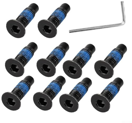 Honseadek Juego de tornillos de acero inoxidable para patinetes eléctricos Ninebot Max G30 y F Series - Kit de repuesto de tornillos de montaje con llave
