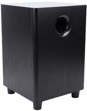 VELATEMOR Subwoofer Activo de 6,5 Pulgadas, Altavoz de Graves Pasivo de 100 W con Graves Profundos para Cine en Casa y TV, Plug and Play, Audio Compacto para el Hogar