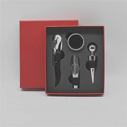 RASTKY Ouvre-bouteille de Vin Manuel, Coffret Cadeau élégant, Kit de Tire-bouchon D'emballage pour Restaurant 500g (rouge)