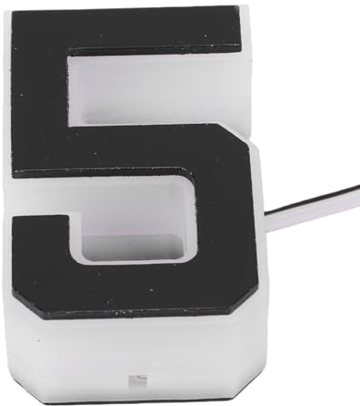 GOWENIC IP44 LED-husnummer Ljus Stark Belysning Ytterdörr Adressskylt Nummer 5