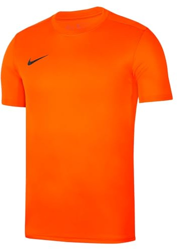 Nike Park VII Jersey SS Maillot Mixte Enfant, Safety Orange/Black, FR (Taille Fabricant : XL)