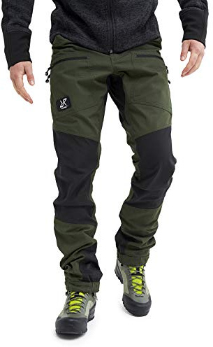 RevolutionRace Herren Nordwand Pro Pants, Hose zum Wandern und für viele Outdoor-Aktivitäten, Forest Green, XS