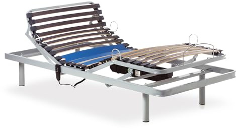 Geriafy - Cama Articulada Eléctrica Reforzada (80x200, Mando por Cable)