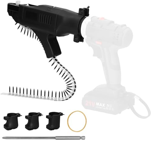 YIWENG Taladro eléctrico de Litio automático, convertidor de máquina de Tornillo de Cadena, máquina Grapadora inalámbrica, clavadora eléctrica Recargable, máquina clavadora portátil, Herramienta de