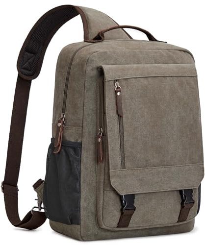 S-ZONE Sling ryggsäck herr bröstväska 33 cm Crossbody axelväska sportväska bodybag Sling Bag Daypack ryggsäck utomhus vandring cykling resa
