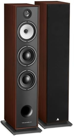Triangle - Diffusore da pavimento Hi-Fi BOREA BR08 - Potenza Ammissibile 150W - Sensibilità 92 dB/W/m – Woofer 16 cm – Versatile per Musica e Home Cinema - 206 x 1020 x 314 mm - Noce (Coppia)