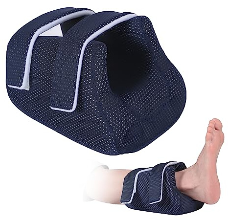 Ehucon Protezione per tallone 3D per piaghe da decubito, cuscino rialzo alla caviglia, cuscino per piaghe da decubito, cuscino per il tallone per alleviare il dolore al tallone, 1 pezzo (confezione