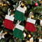POPOYU Calze di Natale,4 Pezzi Mini Calze Natalizie da Appendere,Piccolo Natale Calze Lavorati a Maglia,Calza di Natale Camino,Candy Sacchetti Regalo per Albero di Natale Decorazione